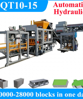 QT10-15 Automatic Hydraulic Cement Concrete Block Making Machine Manufacturer